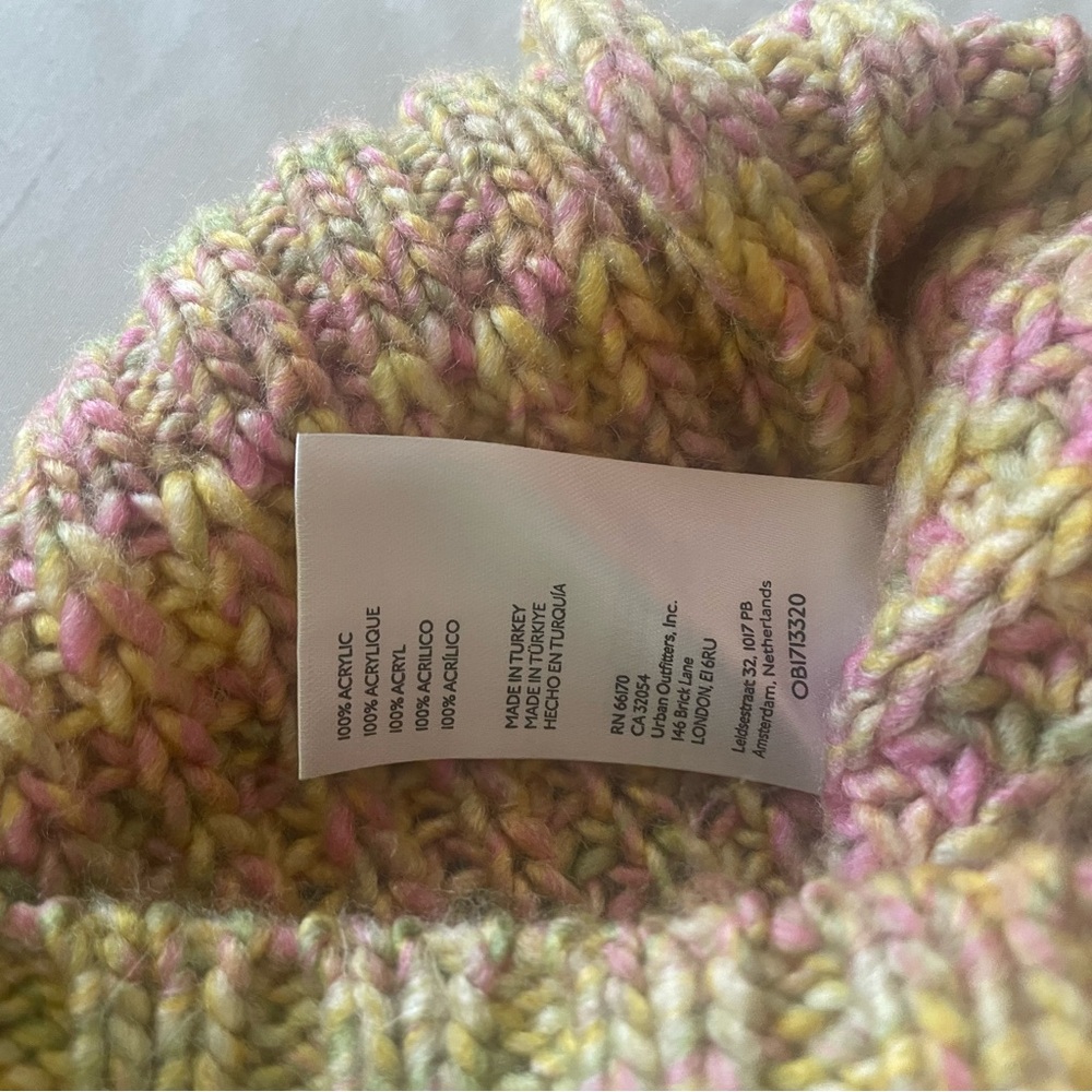 Anthropologie Ribbed Obi Melange Knit Crew Neck Sweater XS - Picture 6 of 10